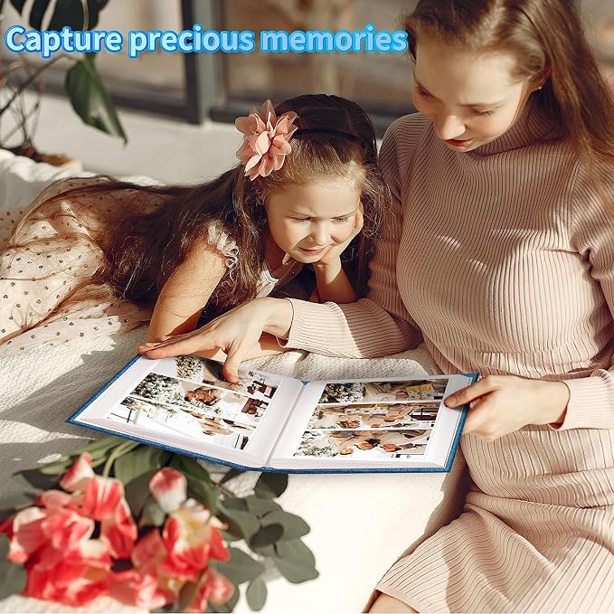 Artfeel Photo Album 4x6 with 1000 Pockets,Slip-in Picture Albums,Linen Cover Memory Book with Front Window,White Page Vertical Photo Book for Wedding,Family,Anniversare,Baby,Vacation - Image 7