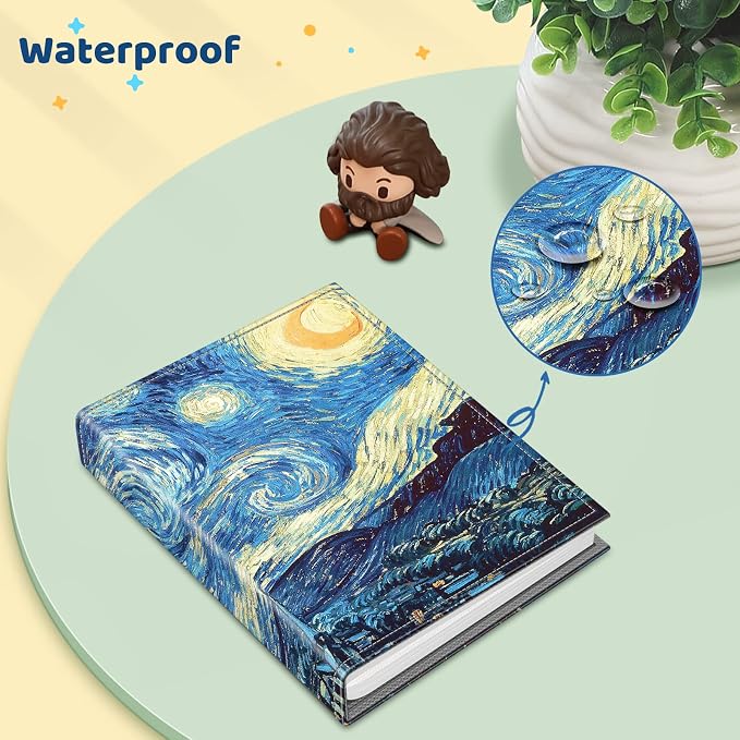 Fintie Photo Album 4x6 Photos - 52 Pockets Small Wallet Albums For Family | Vegan Leather Cover, 4X6 Picture Keepsakes, Family/Wedding/Travel Memory Book, Baby/Kids/Boys/Girls Gift, Starry Night - Image 5