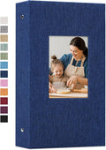 Vienrose 4x6 Photo Album,300 Pockets,Linen Cover with Window,Blue | Linen Hardcover, Slip In Photo Book, Family Memory Album, Travel Keepsake by Vienrose