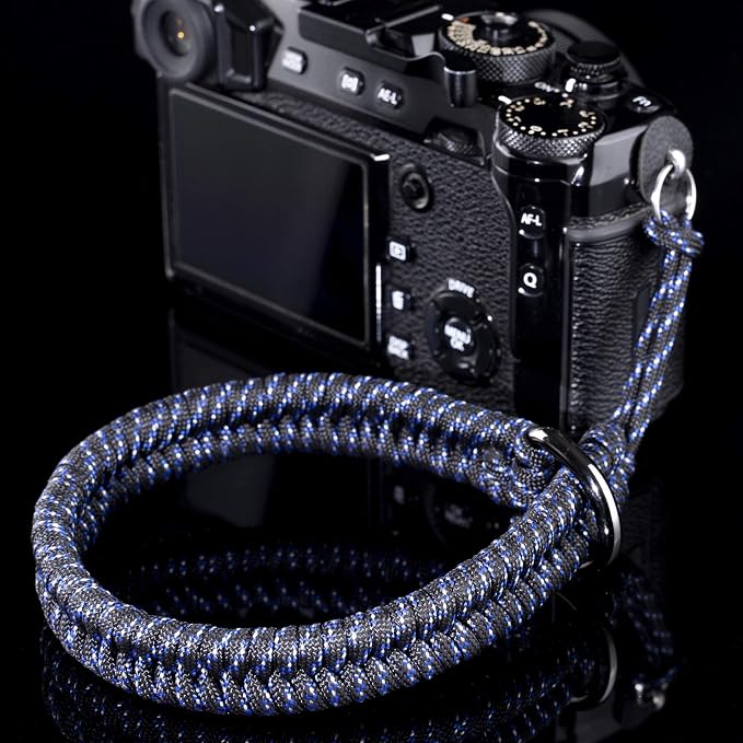 Paracord Camera Wrist Strap Lanyard-Quick Release for DSLR Mirrorless Blue | Adjustable wrist size,High-strength paracord material, lightweight 1.16oz, secure metal clasp,Fits Canon Nikon Sony Fuji - Image 2