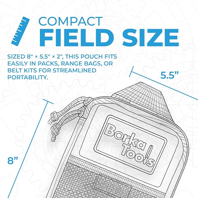 Tool Pouch – Compact 1000D Nylon Carry Case with Internal Compartments, MOLLE Mounting, and Mesh Pocket for Precision Torque Tools, Bits, and Accessories – Coyote Tan - Image 6