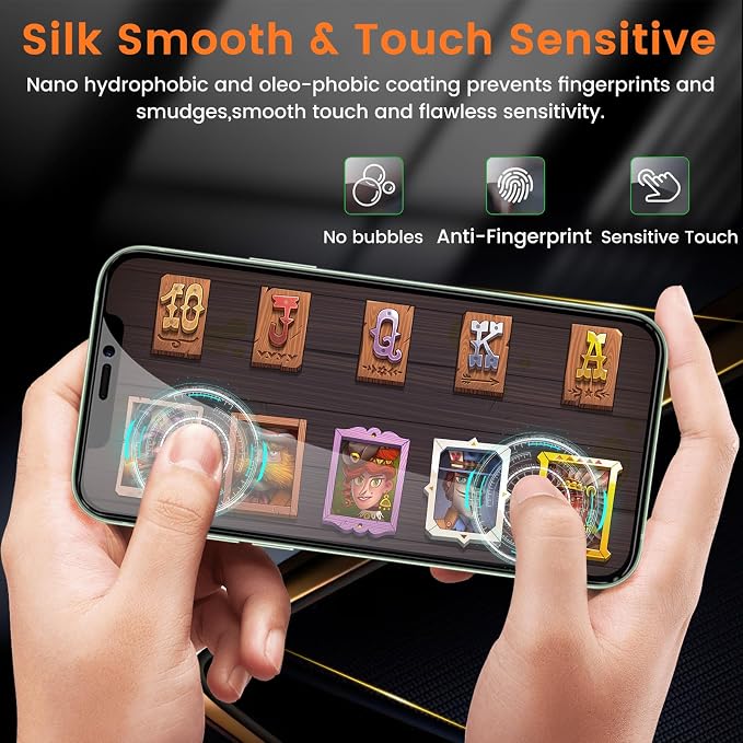 Lesakit 3+3 Pack Privacy Screen Protector for iPhone 12 6.1-Inch with 3 Pack Camera Lens Protector, Anti Spy Tempered Glass Film 9H Hardness Bubble Free Case Friendly - Image 7