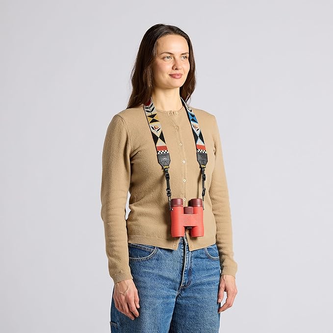 Nocs Provisions NocLoc Woven Tapestry Strap, Binocular & Camera Carry Accessory for All‑Day Comfort Hold - Flora - Image 5