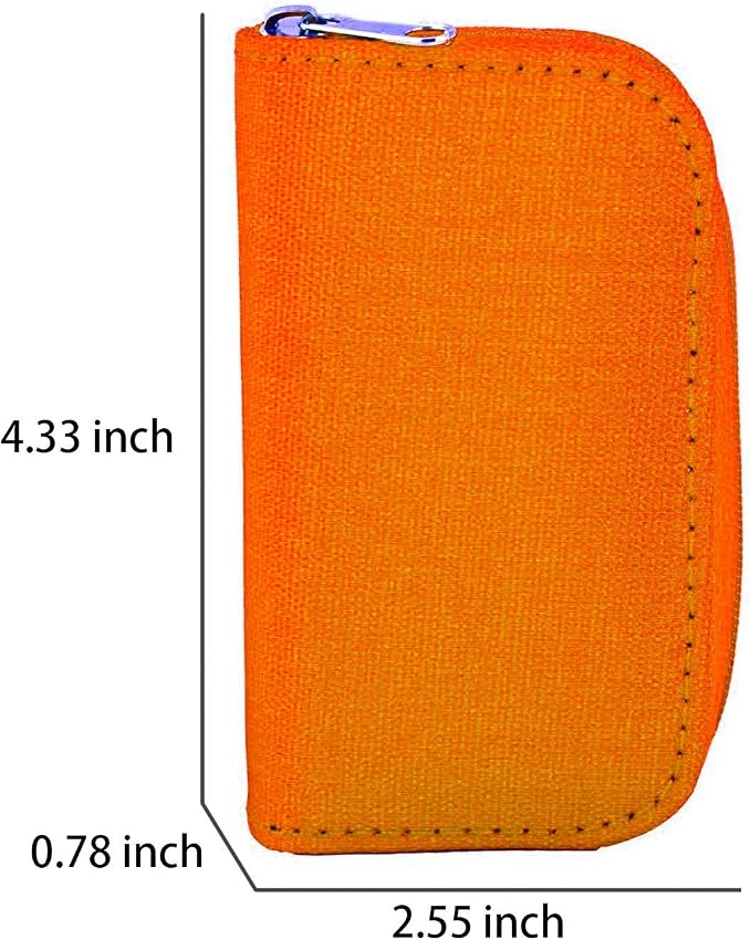 Memory Card Case - Carrying Case Suitable for Micro SD, Mini SD and 4X CF, Card Holder Bag Wallet for Media Storage Organization (Orange) - Image 4