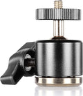 Neewer® Aluminum Alloy 360 Degree Rotating Swivel Mini Ball Head with 1/4" 3/8" Thread Base Mount for DSLR Camera Like Canon,Nikon,Sony/Camcorder/iPhone 6s/6/5S/5/4S/4,Gopro HD Hero 1/2/3/3+/4 by Neewer