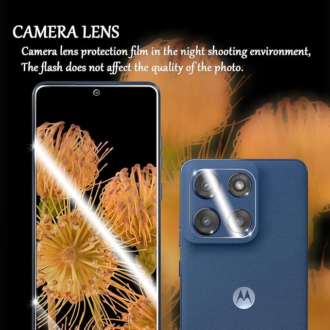 Moto G Stylus 5G 2025/2026 Tempered Glass Screen & Lens Protector 2+2 Pack | [3D Glass] [Anti-Glare] [Bubble-Free] - Image 5