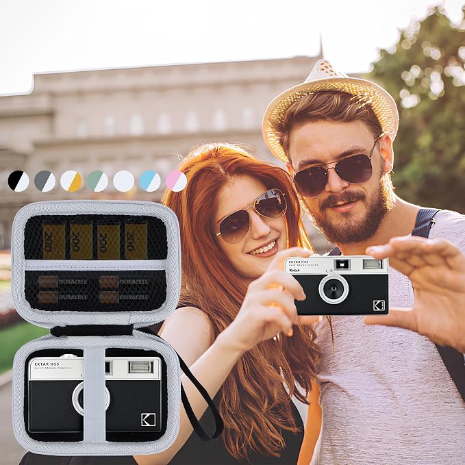 RIYADAone Case for KODAK EKTAR H35/H35N/Ultra F9/M35 Half Frame Film Camera | Hard Shell Shockproof, Portable Camera Storage, Mesh Bag Organizer, Lightweight Travel - Image 9