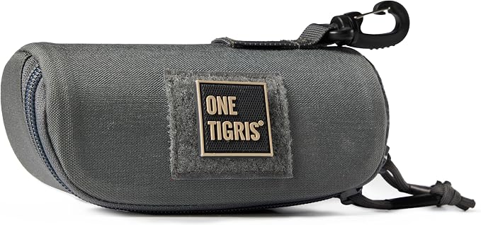 ONETIGRIS Hard Shell Sunglasses Case MOLLE Tactical Eyeglasses Pouch | Fits Most Regular Glasses, 1000D Nylon Glasses Case, Shockproof & Crush-Proof PP Liner, Inner Pocket, Two Way Zipper - Image 7