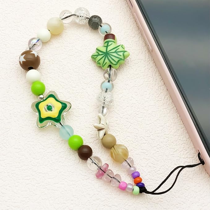 Beaded Camera Wrist Strap Cute Digital Camera Charm Lanyard Phone Chain Keychain Beaded Phone Lanyard Bag Charm - Image 3