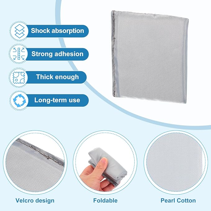 PATIKIL Camera Bag Divider, 5Pcs 4.13"x3.94"x0.39" Shockproof Camera Bag Inserts Separator Pad Protective Lens for Nikon Camera DSLR Protect Bag Organizer Universal Divider Cushion, Gray - Image 3