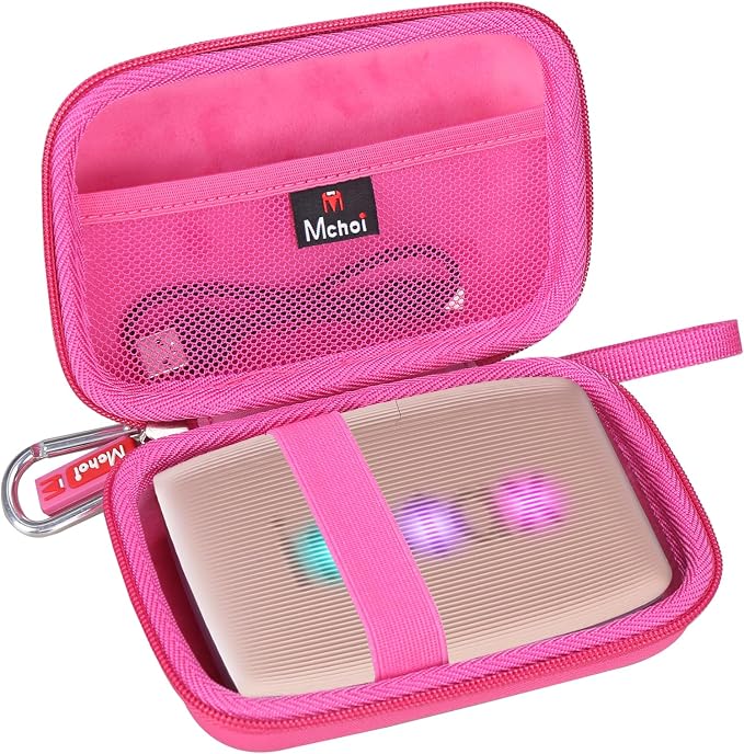 Mchoi Hard Storage Case Fits for Fujifilm Mini Link 3 2 1 Smartphone Printer, Case Only, Rose Pink - Image 2