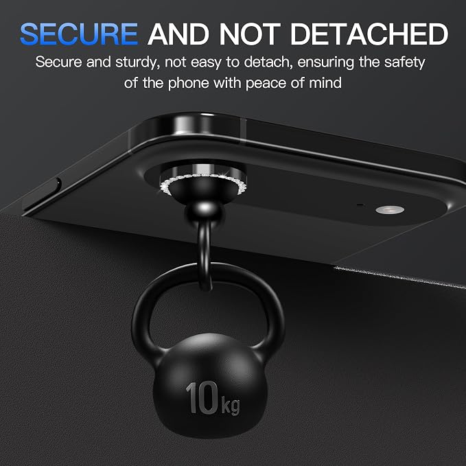 Suoman 2-pack for iPhone 17 Air Camera Lens Protector, Glitter Diamond Individual Metal Tempered Glass Camera Lens Cover [Strong-Adhesion][Does not Affect Night Shots]-Black - Image 5