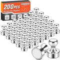 FINDMAG Magnets for whiteboard, Silver Magnets Refrigerator, 200 Pack | Strong Fridge Magnets for Photos and Pictures Display, Kitchen, Fridge, Classroom, Office, Accessories Decorative by FINDMAG