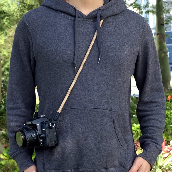 Vintage Camera Neck Strap,Nylon Rope Camera Shoulder Straps for Photographers Film DSLR - Image 2