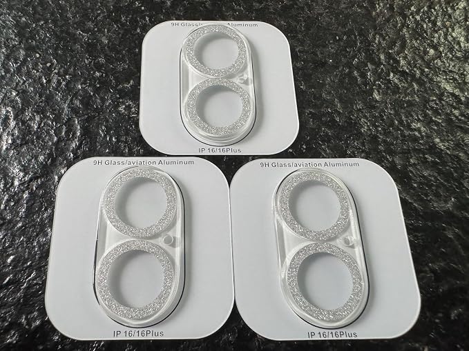 Dengduoduo Camera Lens Protector for iPhone 16 and 16 Plus 3 Pack, Tempered Glass, Ultra HD, 9H Hardness, Anti-Scratch, Case Friendly, Easy to Install [No Affect on Night Shots] - Image 2