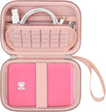 Hard Carrying Case for Kodak Step Instant Smartphone Photo Printer - Portable Mini Color Wireless Mobile Printer, Zipper Mesh Pocket for USB Cable, Photo Paper, Rose Gold by Supmay