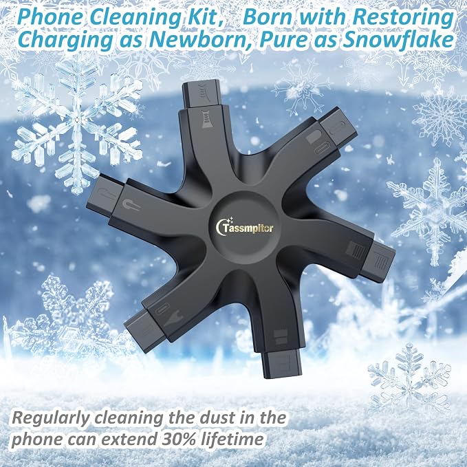 iPhone Cleaning Kit for Charging Port Cleaner,Lightning Charger Connector | Speaker Cable,AirPod Pro Cell Phone，Cleaning Putty，Repair Restore Tool,Thin Cleaning Brushes,Microfiber Cloths,Port Pick - Image 7