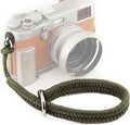 Paracord Camera Wrist Strap Lanyard-Quick Release for DSLR Mirrorless Green | Adjustable wrist size,High-strength paracord material, lightweight 1.16oz, secure metal clasp,Fits Canon Nikon Sony Fuji by QiangNi