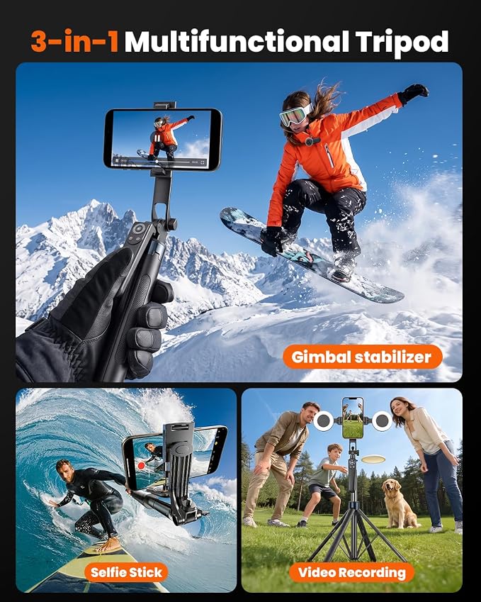 Content Creator Essentials Kit 71" Tripod Light Wireless Microphone &Remote | Vlogging Kit Tripod for iPhone/Android, No App, Selfie Stick Phone Stand for Video Recording Live Streaming TikTok, YouTube - Image 7