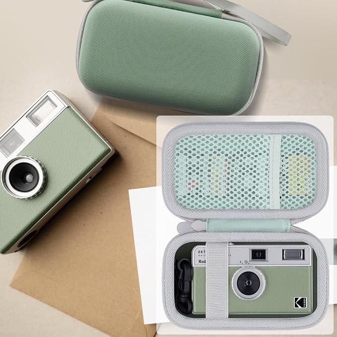 Camera Case for KODAK EKTAR H35/H35N/Snapic A1 Frame Film Camera | Protective Storage Box, Portable Carrying Box, Hard Protective Is Specifically Designed, Mesh Pocket, Sage Case - Image 8