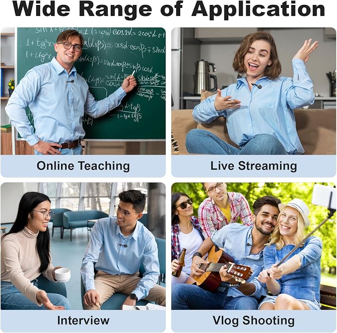 Q28 Mini Hidden Wireless Lavalier Microphone, Noise Cancelling/Mute/Reverb, Compact Clip on Microphone Wireless for Android & iPhone15/16/17(USB-C Plug), Charging Case, Video Recording Lapel Mini Mic - Image 7