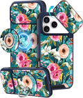 Buleens for iPhone 17 Pro Max Case 6.9 Inch - with Ring Stand & Camera Cover Aesthetic Cute Designed Women Girls Girly Pretty Flowers Kawaii Phone Case for iPhone 17 Pro Max Compatible with Magsafe by Buleens