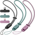 SURPHY 3 Pack Phone Wrist Strap, Phone Lanyard with Cellphone Tether Tab | Phone Strap Charm, Camera Wrist Strap with 2-Color Braided, Phone Wristlet, Wrist Lanyard for Case by SURPHY
