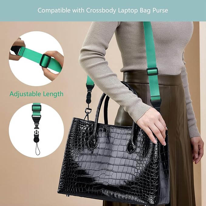 3 Pack Adjustable Shoulder Strap:Comfortable for iPad Strap Nylon Neck Lanyard for iPad/Samsung Tablet Case,Camera Binocular Crossbody Laptop Luggage Bag(Mint Green) | for iPad/Samsung Tablet Case,Camera Binocular Crossbody Laptop Luggage Bag - Image 7