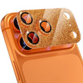 Choiche for iPhone 17 Pro Camera Lens Protector, Glitter-Orange | Bling Metal Camera Cover with 9H Tempered Glass Lens Screen Protector Accessories, Strong Adsorption, Case-Friendly, 6.3-inch by Choiche