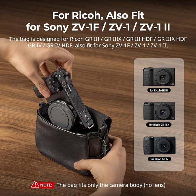 SMALLRIG Digital Camera Case with Shoulder Stap, Crossbody Protective Case | for Ricoh GRIII /GRIIIX /GRIII HDF/GRIIIX HDF/GRIV, for Sony ZV-1F/ ZV-1, for DJI Action 4/5/6, for Insta360 Ace Pro/Ace Pro2 - Image 8