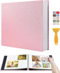 Large Photo Album Self Adhesive Scrapbook Album for 4x6 5x7 8x10 Pictures DIY Photo Book for Wedding, Anniversary, Christmas, Baby Shower, Ideal for Preserving Precious Moments by HoneyTolly