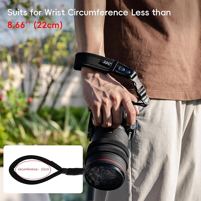 Quick Release Soft Neoprene Camera Hand Grip Strap for Sony RX10 V A7C II R | Camera Wrist Strap for Sony RX10V A7RV A7IV A6700 EOS R5 R6 R7 R8 T8i T7 T7i 90D X Half X100VI XT5 XT30II Z8 Z6 Z7 II Z5 Zfc - Image 4