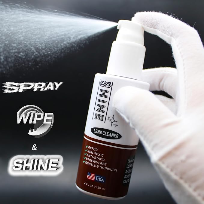 Shine Liquid Cleaner (2) x 4oz Spray Powered by SIBERIAN USA, (2) Fabric Clothes, (1) Screwdriver, (1) Travel Bottle for Camera, Devices, Eyewear 250ml - Image 3