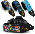 Art Tribute Custom Camera Strap - Add Your Text and We Make It Especially For You Get Your Own Personalized Gift Rhombus Sea Wave Strap, No Shipping Cost! by ArtTribute