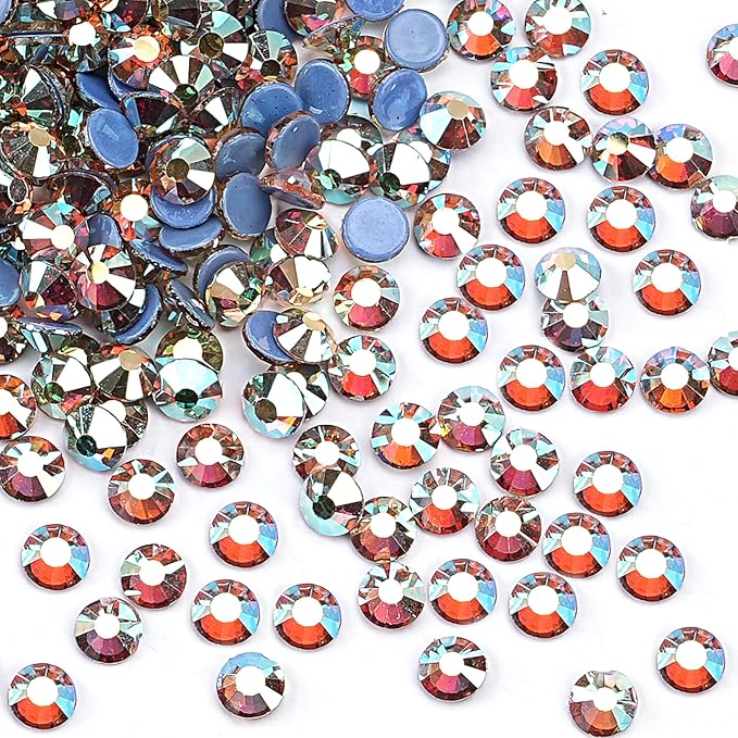 Jollin Hotfix Rhinestones Flatback Crystal Gems 2.4mm SS8, Dawnlight | 2880pcs Hot Fix Crystals Glass Rhinestones for Bedazzling, Crafting, Clothes, Shoes & Accessories DIY Decoration by Jollin