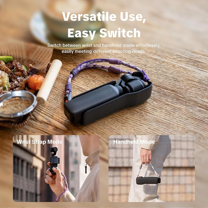 PGYTECH Camera Wrist Strap for DJI Osmo Pocket 3 4/Xtra Muse/Luna Ultra | Quick-Release Buckle, Hand Wrist Strap Lanyard for Photography/Travel/Vlogging/Daily Use - Image 2