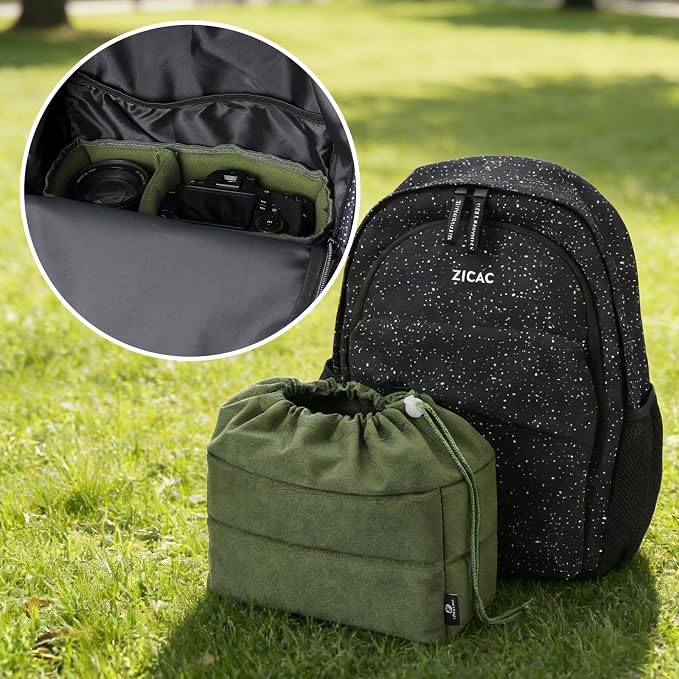 Koolertron Waterproof DSLR Camera Bag with Removable Insert, Adjustable Compartments, Fits in Camera Bags - Protective Case for DSLR/SLR Cameras & Accessories - Image 4