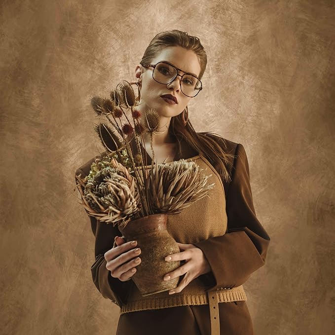 Abstract Photography Backdrop for Photoshoot 8x12ft,Dark Brown,No Stand | Professional,Polyester Fabric,Roller Pocket on Top,Vintage Portrait Photo Props Booth Background,Photoshoot Studio - Image 5