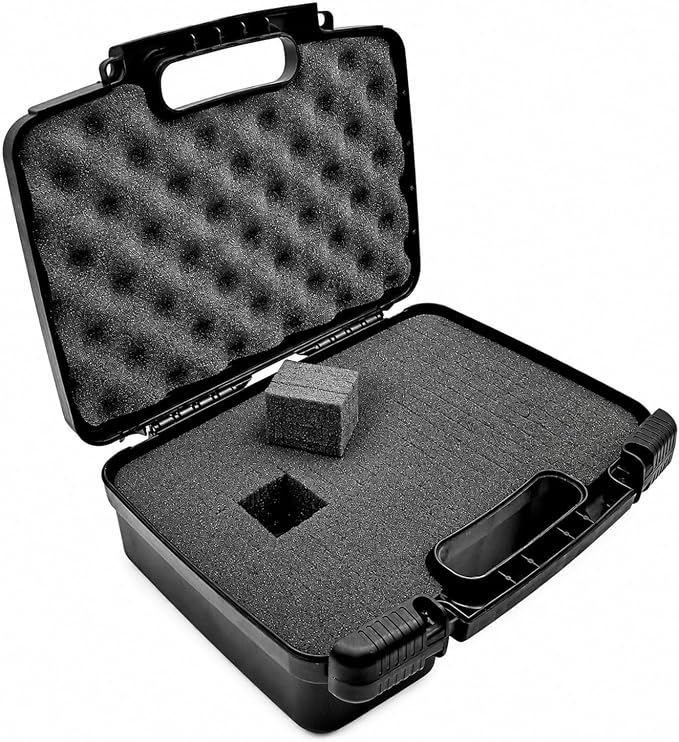 Large Black Waterproof Hard Case with Combination Lock & Customizable Foam – Impact-Resistant Portable Storage for Cameras, Drones, Tools, Ammunition & Valuables by Unknown