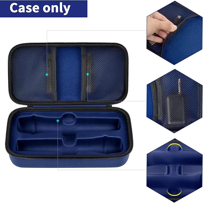 Wireless Microphone Case Compatible with JBL Wireless Two Microphone System, Handheld Dual Mic Travel Bag for Singing or Karaoke for Receivers, Adapters, AA Batteries - Image 2
