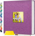 Popotop Photo Album Self Adhesive with Picture Display Window,60 Pages DIY Scrapbooking Supplies Kit for 4x6 10x12 Picture,Linen Cover Memory Book for Baby Wedding, with Scraper and Metallic Pen by Popotop