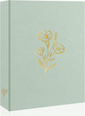 Holoary Photo Album 4x6 100 Photos, 100 Pockets 4”x6” Picture Album, Linen Fabric Cover Picture Book for Photos with Writing Area, 4x6 Photo Albums for Family Weddings Travel Memories(Sage) by Holoary