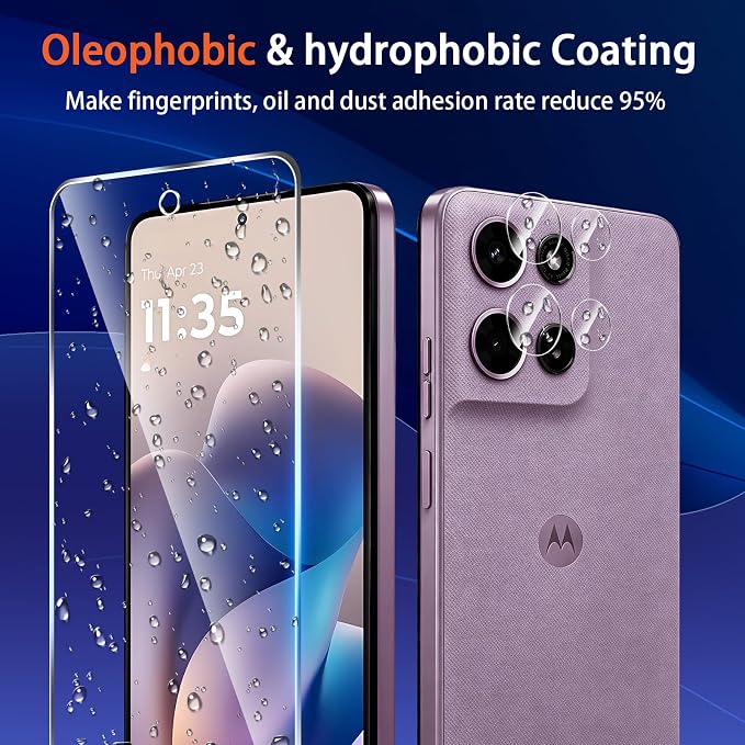 (3+2 Pack) Designed for Motorola Moto G Stylus 5G 2026 Tempered Glass Screen Protector + Camera Lens Protector,[3D Touch][Bubble-Free][Anti-Scratch] Screen Protector Glass For Motorola G Stylus 2026 - Image 5