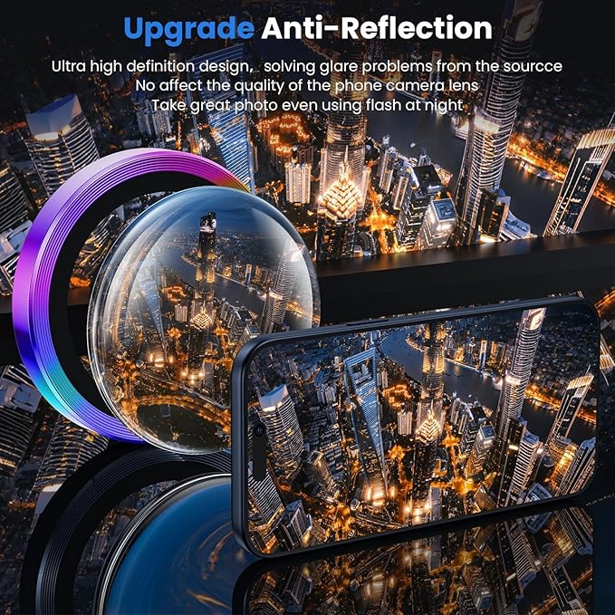 WSKEN for iPhone 17 Pro/iPhone 17 Pro Max Camera Lens Protector | Original Shooting Mode, Individual Metal Cover Film, Shatterproof HD Tempered Glass Camera Screen Protector, Colorful - Image 2