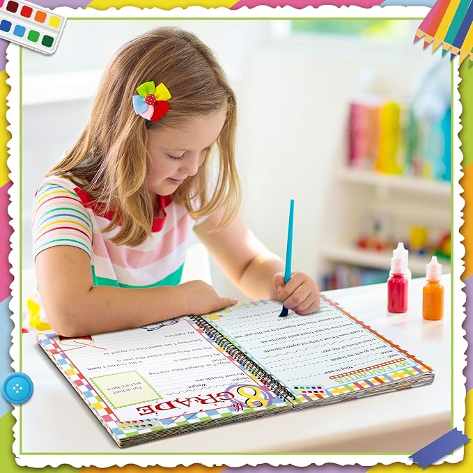 Motipuns School Memory Book Photo Album for Kids, Polka Dots | School Years Keepsake Book Album Scrapbook from Preschool Through 12th Grade with 14 Pocket for Storage Portfolio Pictures - Image 4