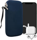 kwmobile Universal Phone Pouch Size XL - 6.7/6.8" - Neoprene Smartphone Pouch with Zip - Water-Repellent Mobile Phone Case - Sleeve in Navy Blue by kwmobile