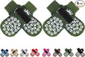 EXPAWLORER Anti Slip Dog Socks to Prevent Licking Paws, Shoes for Hot Pavement, Dog Booties for Small Medium Large Senior Dogs, Traction Control Boots & Paw Protectors for Hardwood Floors ArmyGreen by EXPAWLORER
