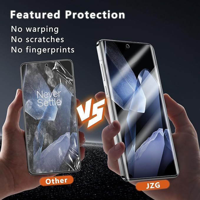 2 Pack for OnePlus 13 5G Screen Protector [No Glass] | 2 Pack Camera Lens Protector with Installation Frame,Support Fingerprint Unlock, Touch Sensitive, Anti-Scratch, Case Friendly - Image 4