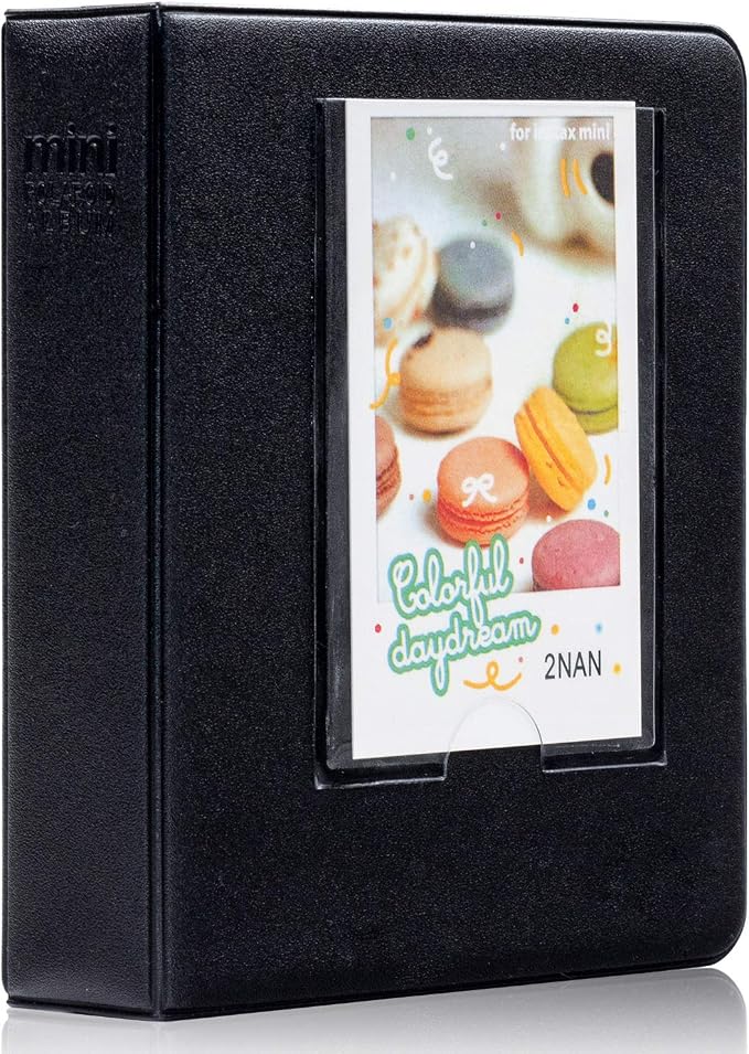 Ablus 64 Pockets Photo Album for Fujifilm Instax Mini 11 90 70 50S 26 25 9 8 8+ 7S Instant Camera, Polaroid Snap Z2300 PIC-300P Film & Kpop Photocards (Black) by Ablus