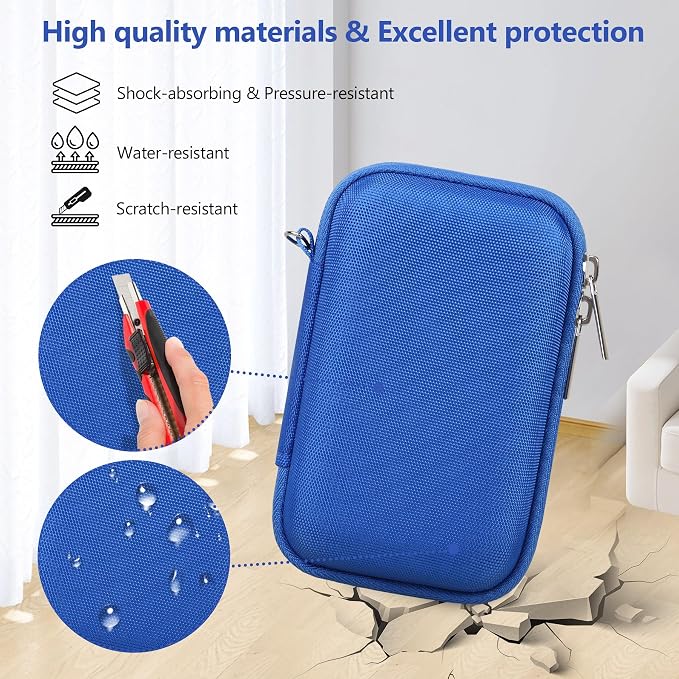 Carrying Case for Canon PowerShot SX740 HS, SX730 HS Camera, Blue | SX720 HS, SX620 HS, G7 X Mark III, G7 X Mark II Digital Camera, Storage Holder Travel Bag with Mesh Pocket for Battery Pack - Image 5